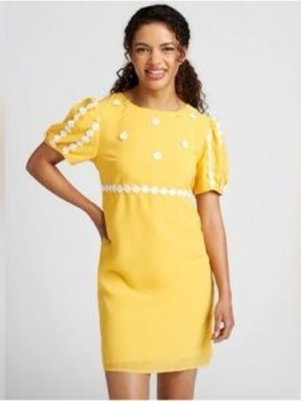Yellow Daisy Trim women’s Dress